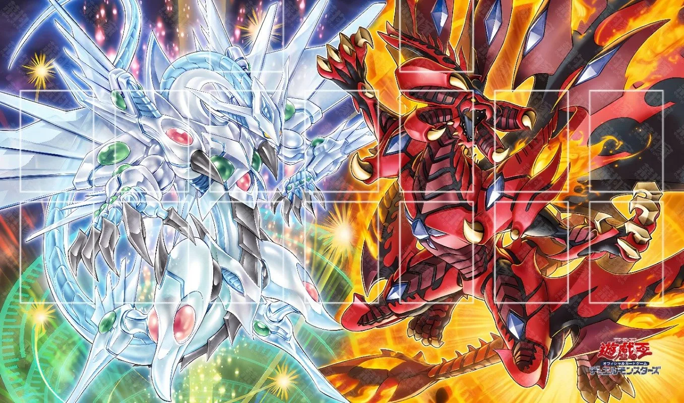 

Ю-Ги-О! Игровой коврик для карточных игр 600x350 мм Red Nova Dragon, без швов, с рисунком Majestic Star Dragon, одинарный резиновый коврик для настольных игр