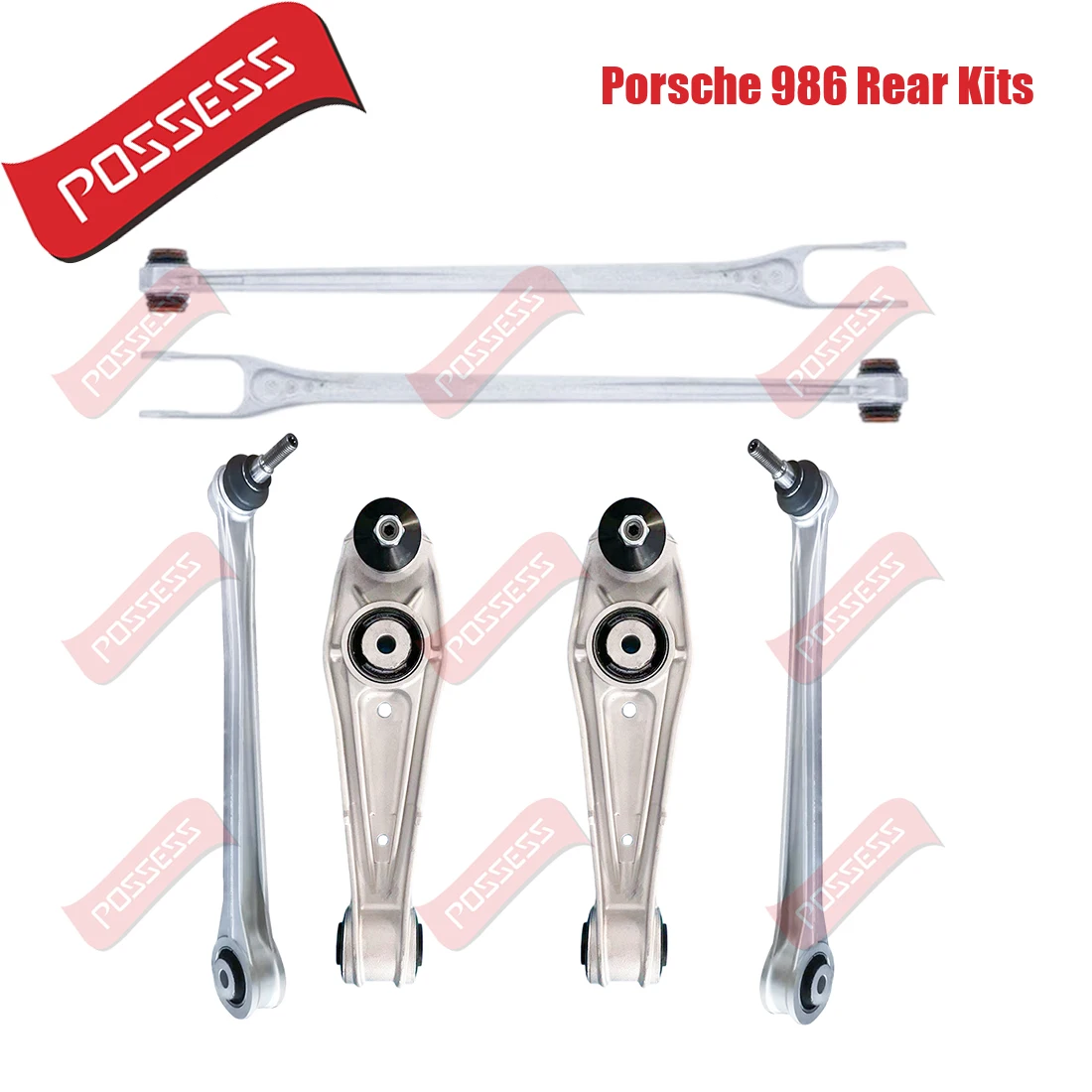6 Pieces High Quality Rear Suspension Control Arm For Porsche 986 BOXSTER 1997-2004 98633104305 99633104512