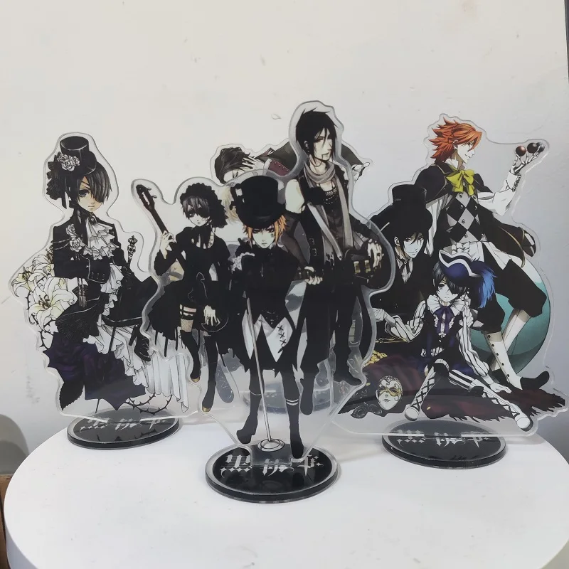 Japan Anime Black Butler Figure Cosplay Acrylic Double-Sided Stands Model Creative Design Desk Decoration Fans Collection Gift