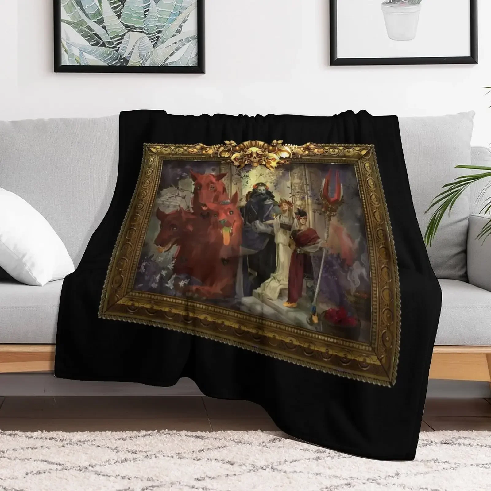 

Hades game ,painting Throw Blanket Hairy Plush Extra Large Throw Blankets