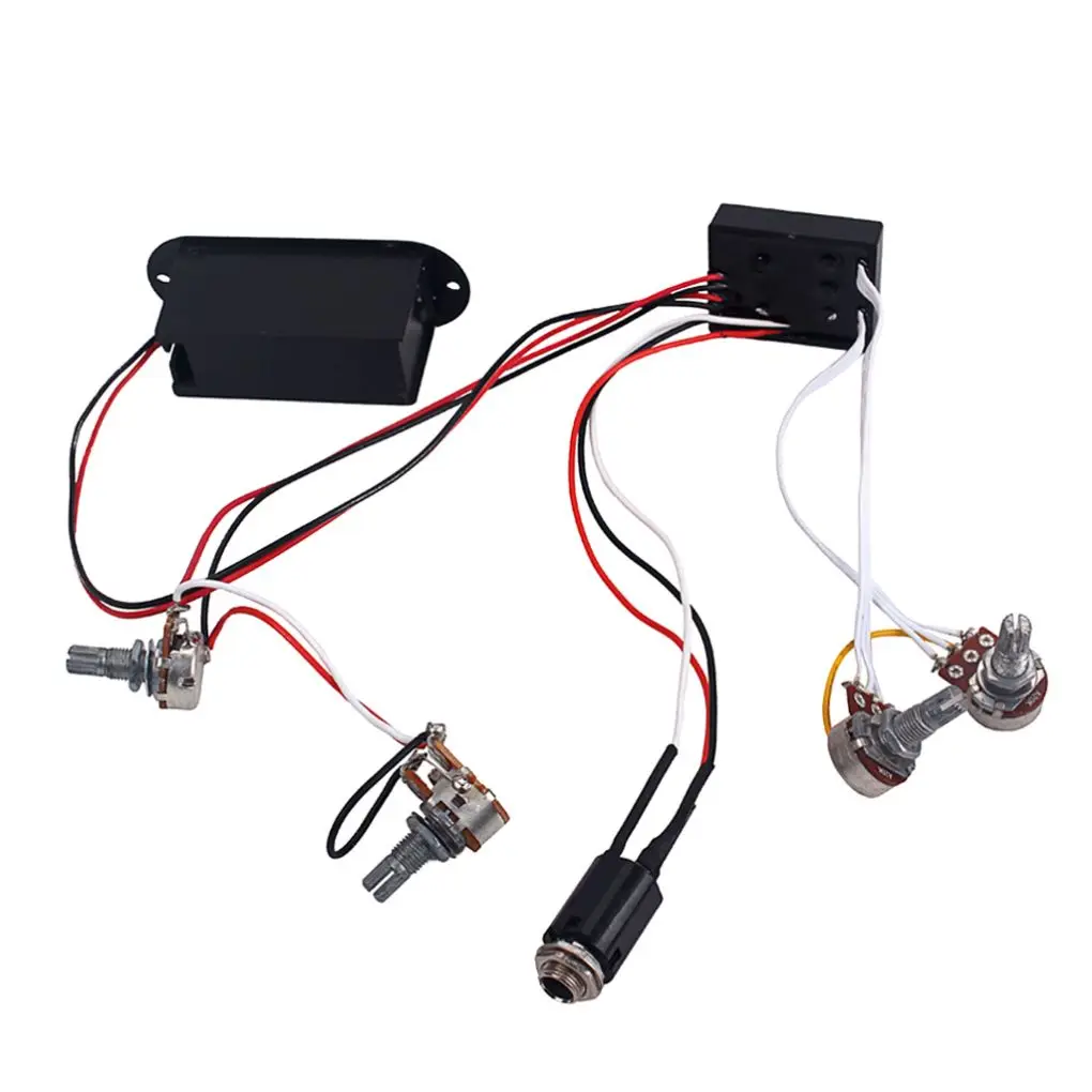 

Активный предусилитель для бас-гитары, жгут проводов, система управления звукоснимателем