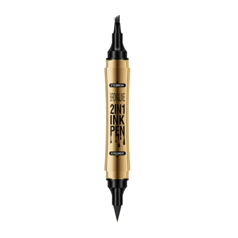 Eye Brow Pencils với 4 Nĩa Đầu Bút kẻ lông mày dạng lỏng Bút kẻ mắt Bút chống thấm nước Bút kẻ mày lâu dài Bút chì kẻ mày