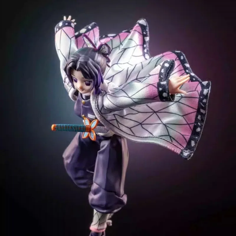 【No Figure】Demon Slayer Shf Buzzmod 1/6 Scale  Figure Shinobu Kochou Handmade Cloak Accessory For 12inch Action Figure Model