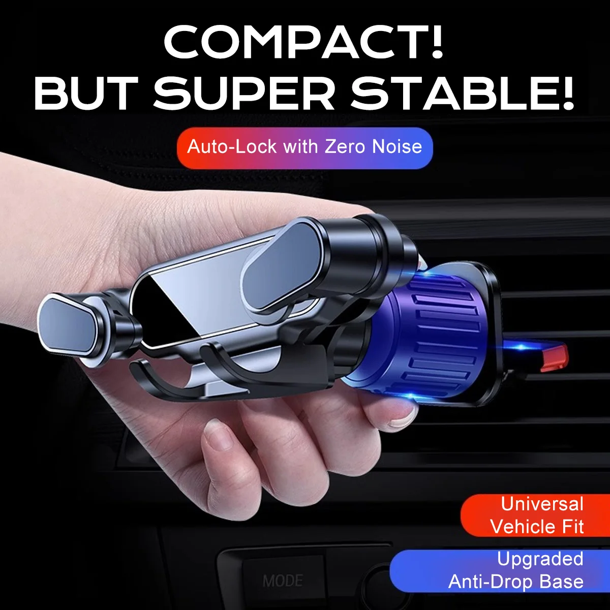 

Регулируемое зеркало и автомобильный держатель для телефона с рисунком солнца, стиль крючка для сильной поддержки, подходит для большинства телефонов