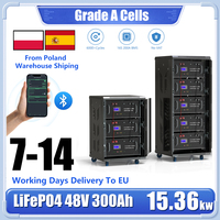 48V 300Ah 15KW LiFePO4 Battery 51.2V 100Ah 150Ah 200Ah 5KW Parallel Bluetooth CAN RS485 BMS ＞6000 Cycles For Solar- From EU