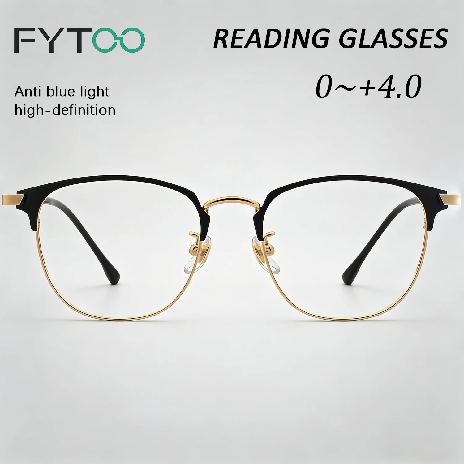 

FYtoo anti blue light progressive reading glasses, lightweight titanium alloy for men and women, reading glasses3389HJ