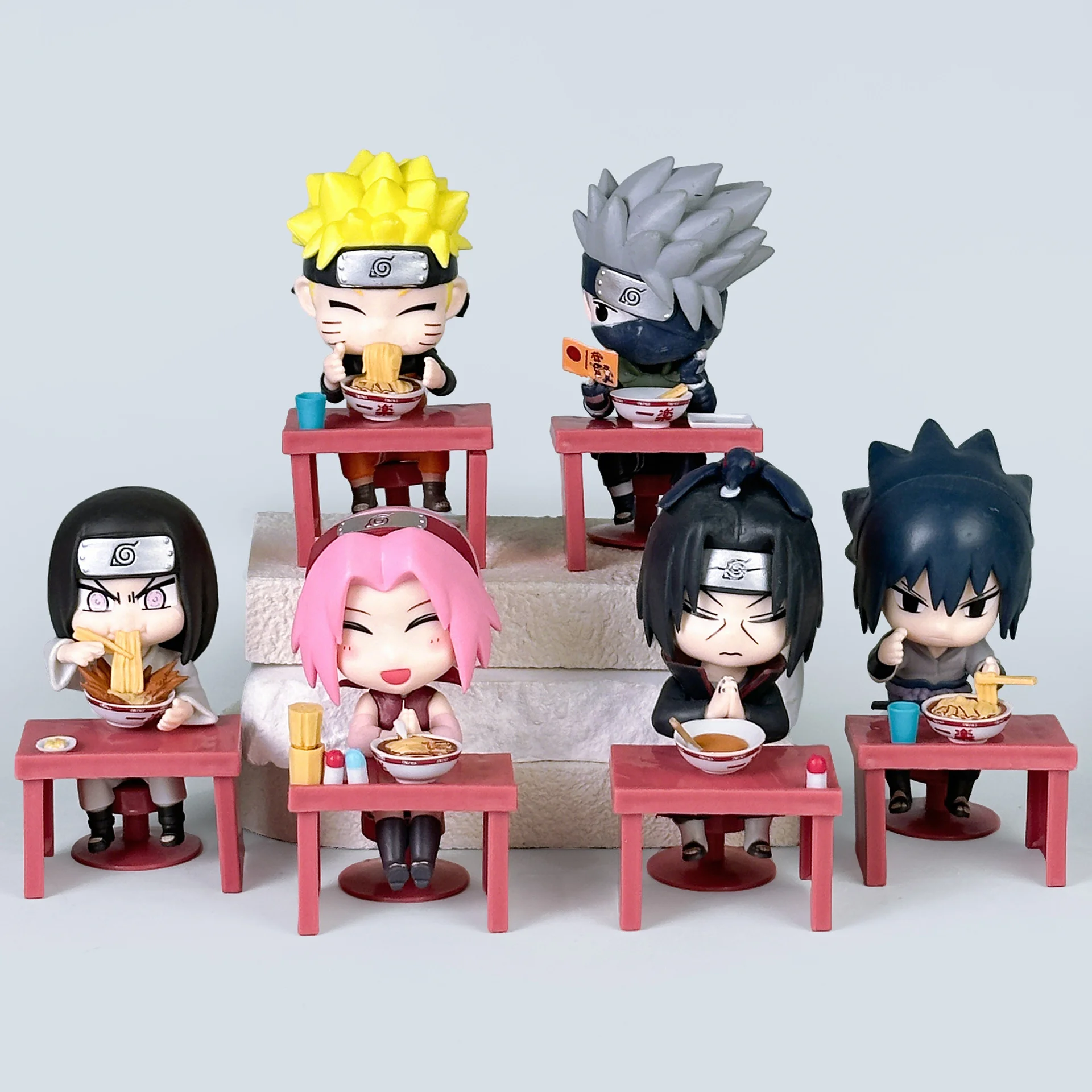 Naruto Animation Breeze Lamian Noodles Blind Box Manuelle Q-Version Naruto Kakasizo Handgefertigte PVC-Modell-Animation-Ornamente