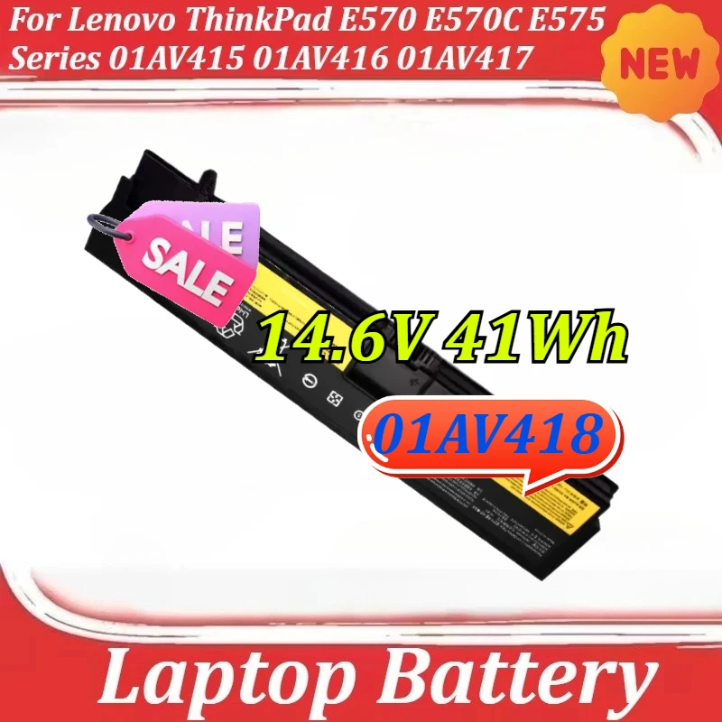 

Laptop Battery 01AV418 for Lenovo ThinkPad E570 E570C E575 Series 01AV415 01AV416 01AV417 14.6V 41Wh