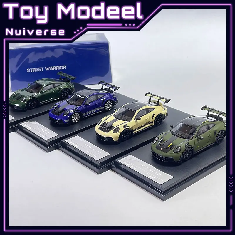 

SW 1:64 Porsche 911 GT3 RS 992 High Detail Simulation Diecast Alloy Collectible Car Model Toy Vehicle Display Stand Perfect Gift