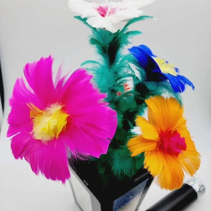 Instant Flower Vase for Magic Trick, One to Two Potted Flower, Split Stage Magic Props, Magician Funny Games Tricks Props