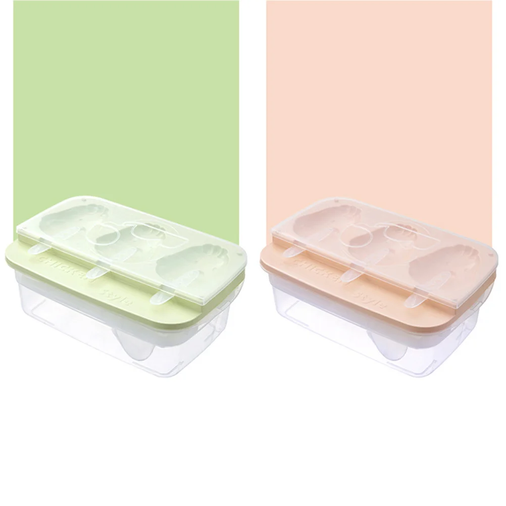 

2pcs Cube Molds Chicken Shape Tray Creative Multifunctional Reusable Pp Maker For Home Kitchen Use Easy Clean Bpa Free
