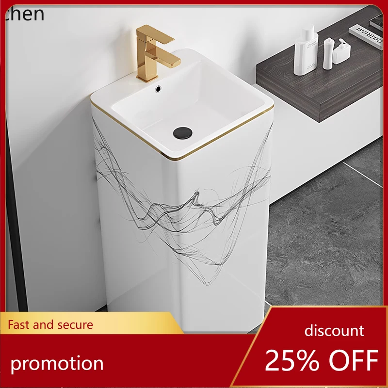 CZ column basin wash  Floor-to-ceiling wash basin Ceramic wash basin