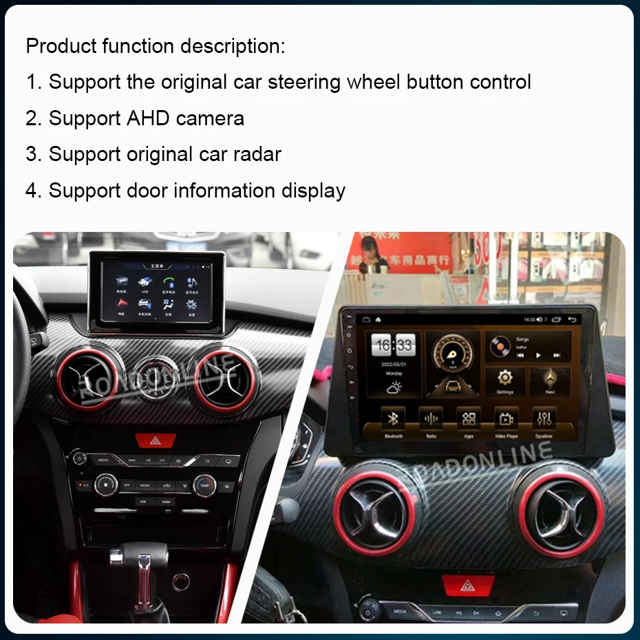 For BAIC Senova X25 2015-2018 Android 12 Octa Core 8+256G 10.1 Inch 1280*720 Car Multimedia Player Stereo Receiver Radio DSP GPS