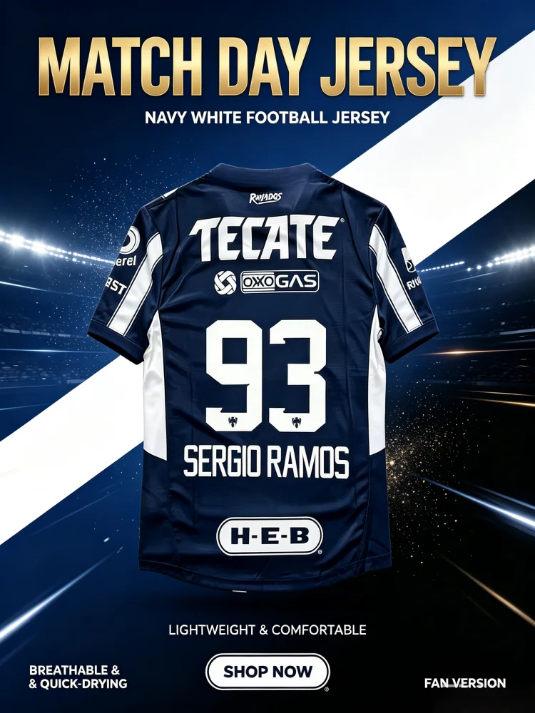 Summer Best-selling New 3D Print Monterrey Football Jersey Sports Men and Women Quick-drying Breathable T-shirt Family Kids Tees