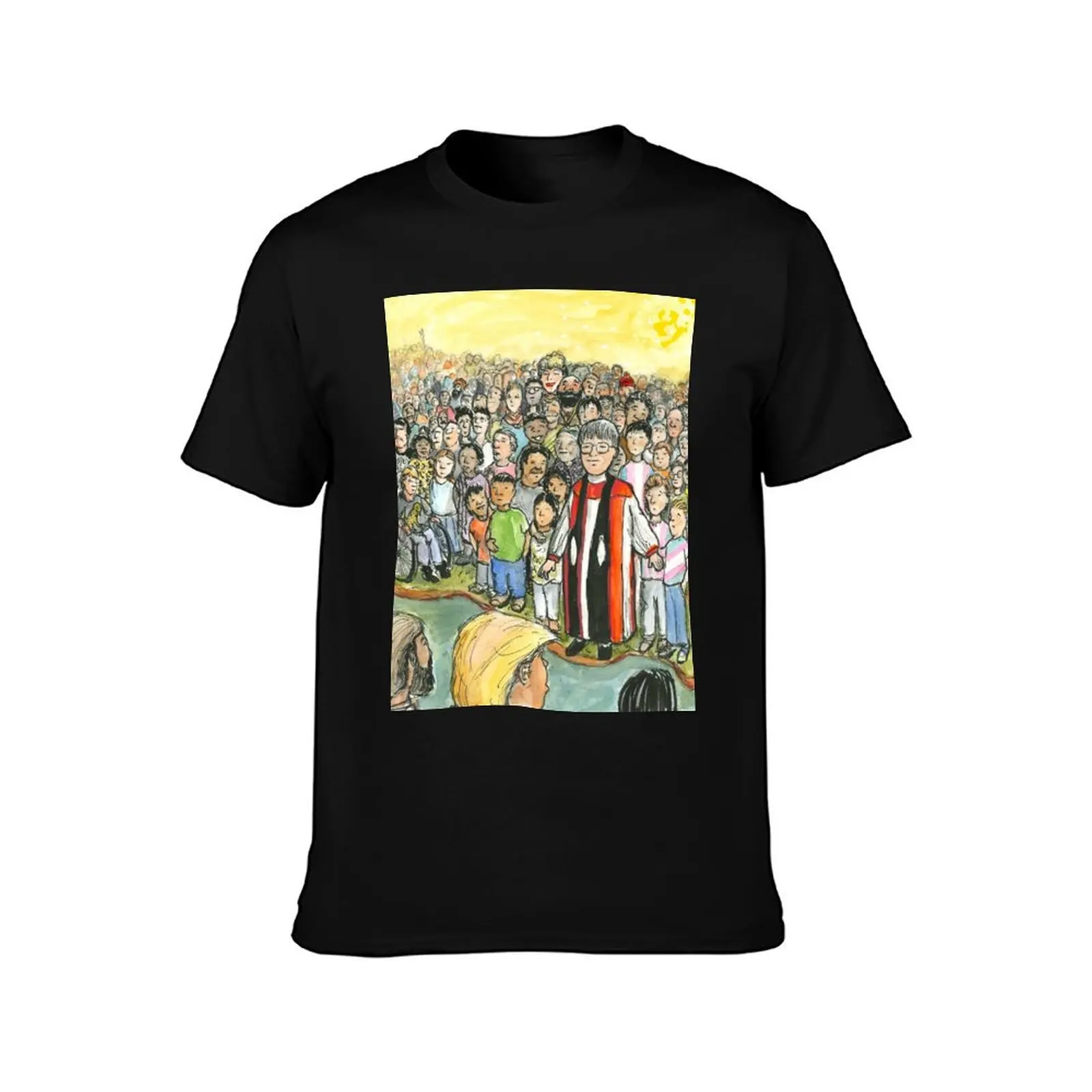 The Gulf of Empathy T-Shirt Summer Casual Cotton Tee Oversized Streetwear Tops Vintage Graphic Print Loose Fit Short Sleeve