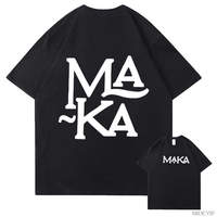 Rapper Maka 2025 Aura Tour Merch T shirt for Men Women Hiphop Streetwear Oversized Tops 100% Cotton T-Shirt MK5