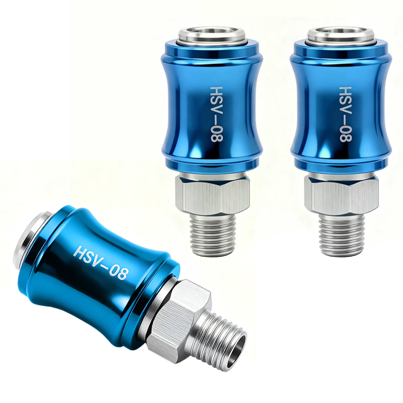 Pneumatic Manual Slide Valve HSV08 Manual Push Valve Air Tube Sliding Switch Push-Pull Valve Quick Plug 8mm Connector