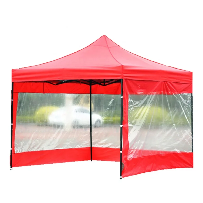 Outdoor Pop Up 10x10 Makeshift Screen Tent With Transparent PVC window