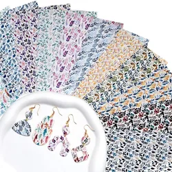ZENRA Special Watercolor Transfer Paper Polymer Clay Pastoral Leaf Pattern DIY Soft Pottery Earrings Jewelry Coloring Tools