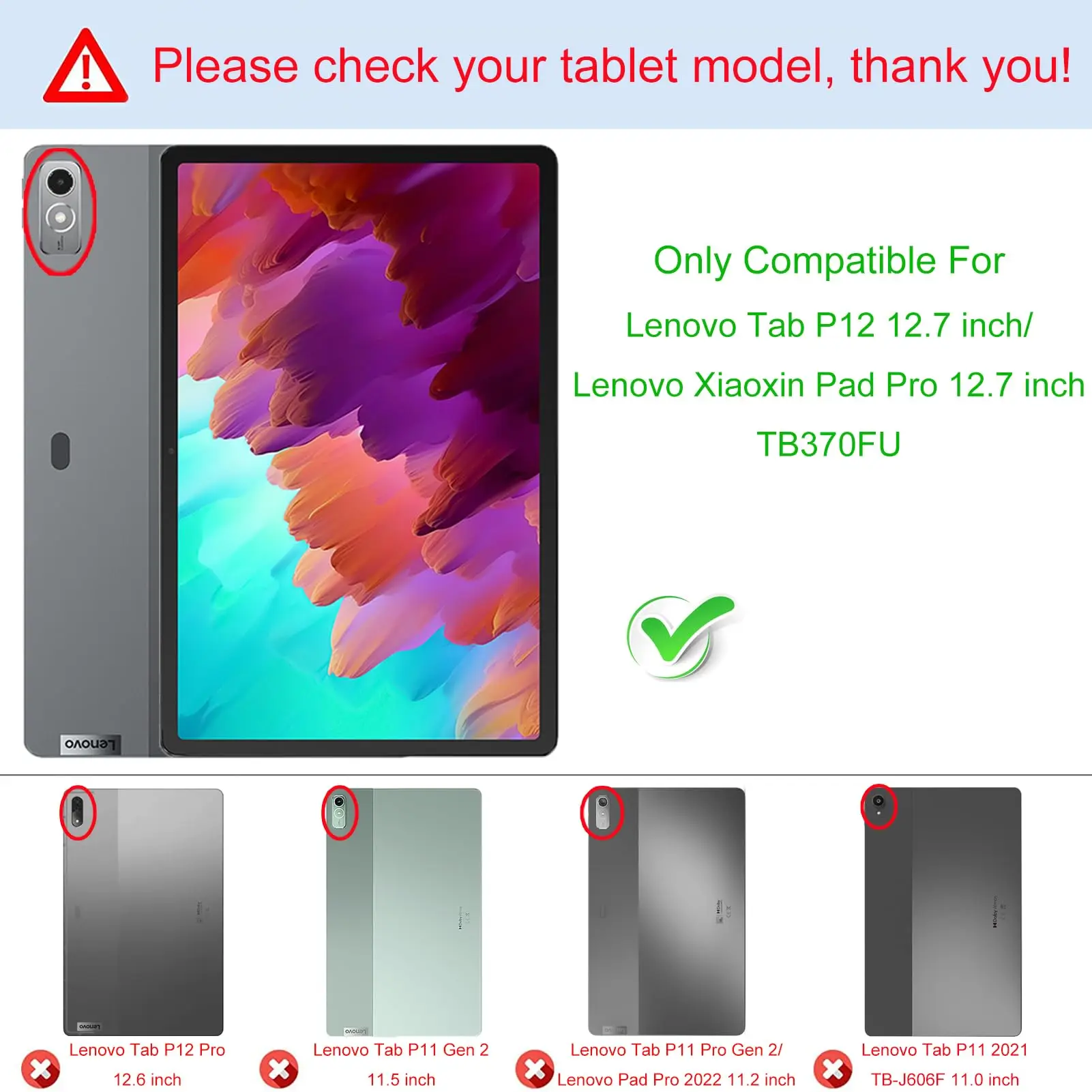 Funda transparente para Lenovo Xiaoxin Pad Pro, 12,7 pulgadas, TB370FU, silicona ultrafina, TPU suave, anticaída, Lenovo Tab P12, 12,7"