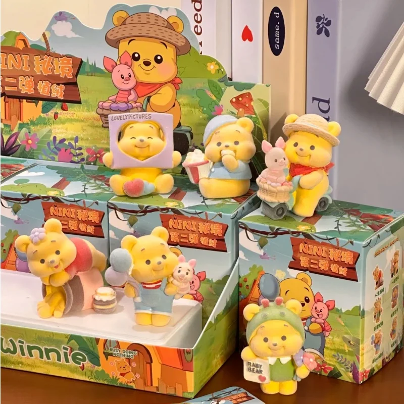 

Genuine Winnie the Pooh NINI Secret Realm 2.0 Series Blind Box Cute Plush Doll Fashion Ornament Collection birthday Gift toys