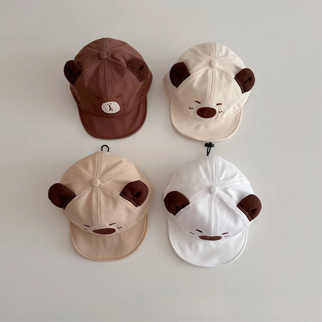 Miniso Cappello da bambino Primavera Berretto da baseball a tesa morbida Simpatico modello Kapibala Parasole Berretto da baseball casual per bambini piccoli