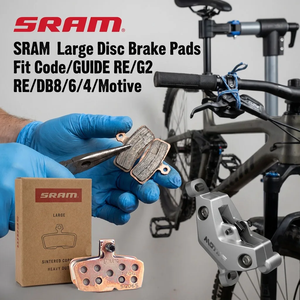 sram-ラージディスクパッド--焼結鋼-スチール（hd）またはオーガニック-アルミニウム（静音-軽量）またはオーガニック-スチールを選択してください-フィットコード-ガイド-re-g2-re-db-モチーフ