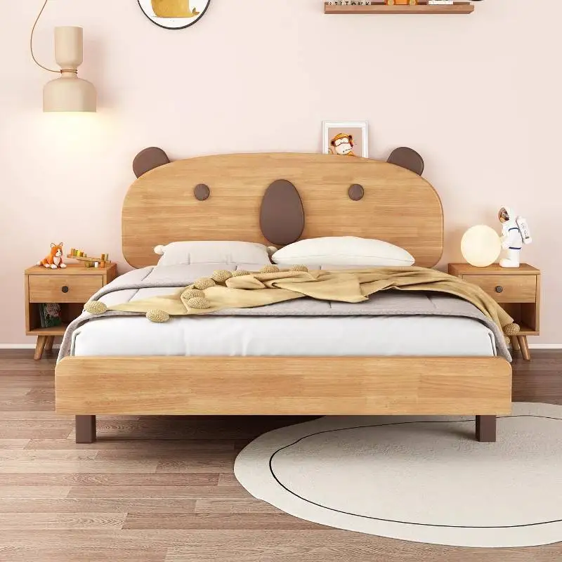

Girls Decoration Kids Beds Luxury Simple Nordic Modern Style Kids Beds Design Single Custom Wood Lettino Per Bambini Furniture