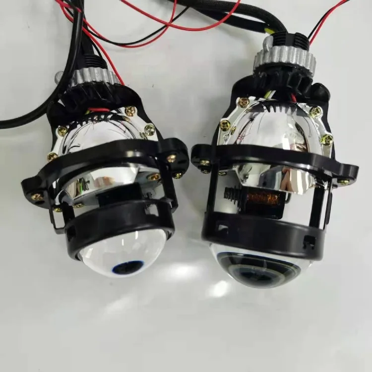 Aililaisi Auto Parts High LED Headlights 1.8-2.0 Inch Lossless Bifocal Lens Low Beam for Ford Everest Maverick 6000K Color 12V