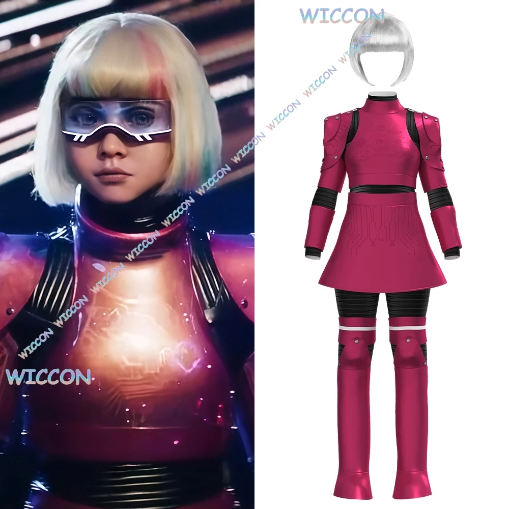 

[OHaYoCos] MAGAN 2,0 M3GANN AMELIA Косплей Костюм и парик Хэллоуин Страшный фильм Детская одежда для ролевых игр Боевая униформа Розовые джемпы