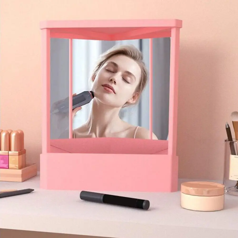 2025 Non-Reversing Mirror Precision True Image Vanity Makeup Mirror Non-Magnifying Tabletop Real Reflections Beauty Mirrors