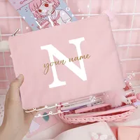 Sacs à cosmétiques de demoiselle d'honneur avec nom personnalisé, trousse de maquillage pour filles, pochette de toilette de voyage, cadeaux d'anniversaire de mariage pour elle 9