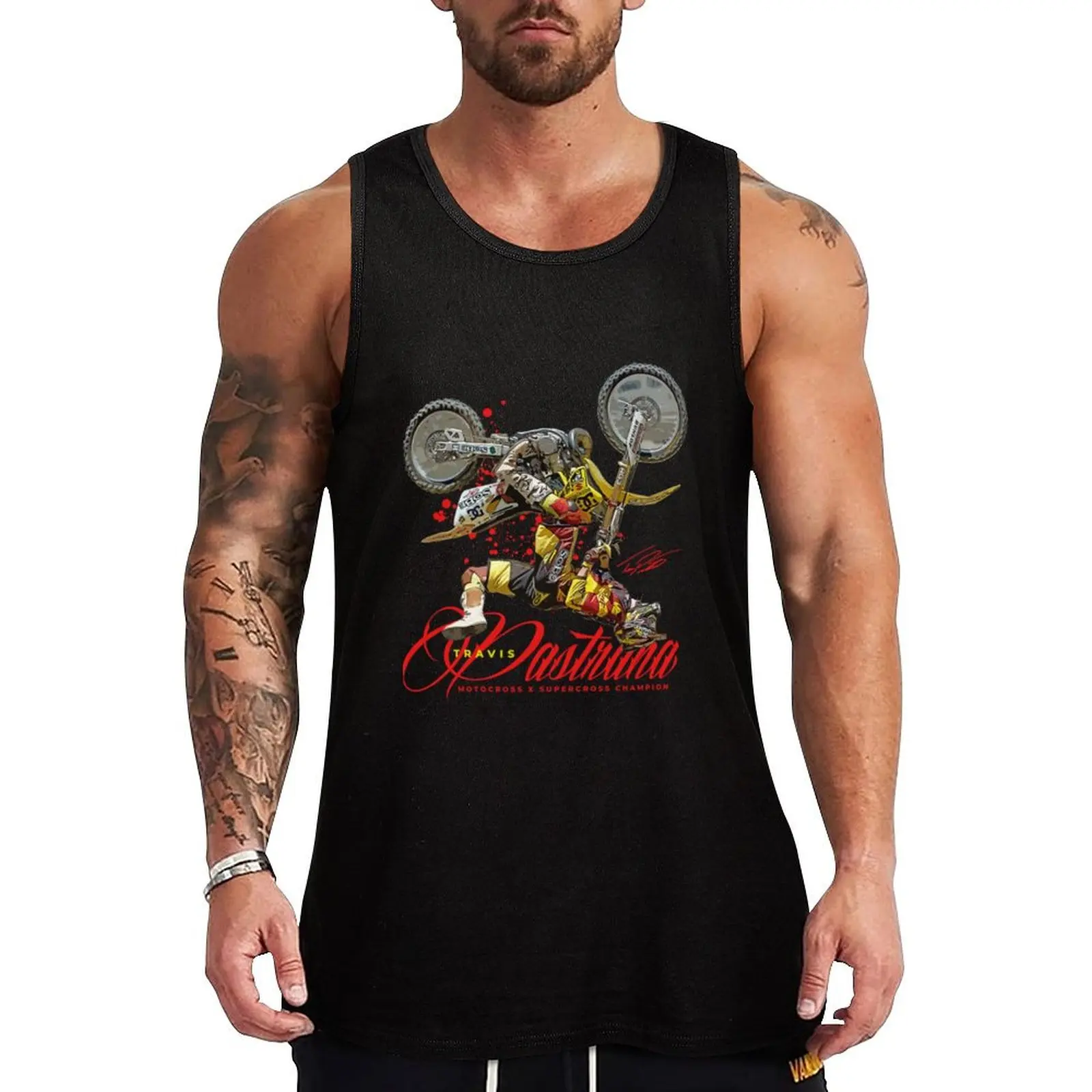 Travis Pastrana Tank Top t-shirt for man men gym