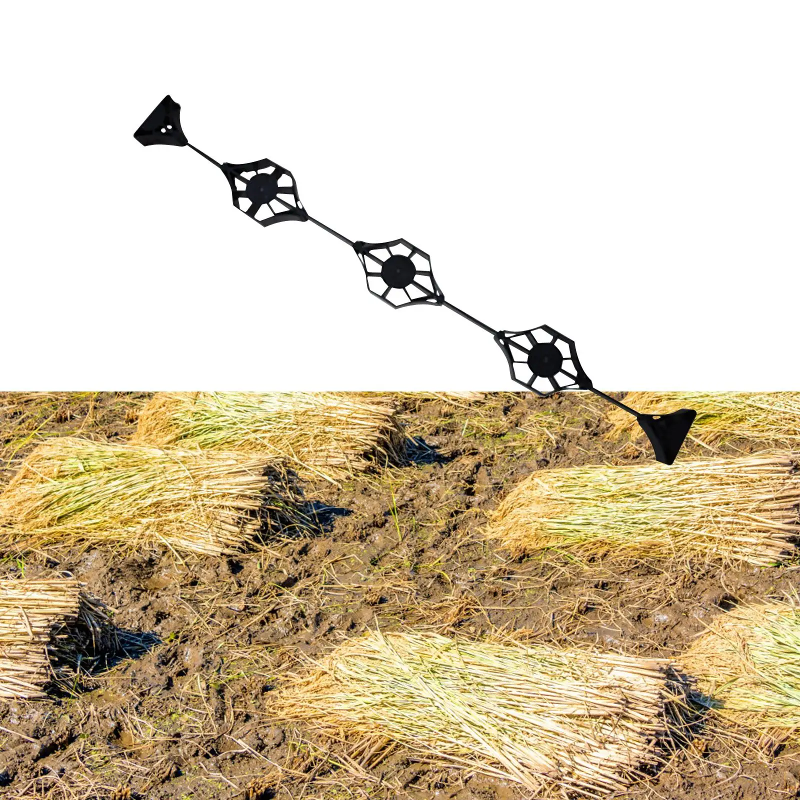 Forage Net Packing Bracket, Garden Netting Packing Rack Portable Removable Bale Hay Net Packing Rack for Farm, Orchards