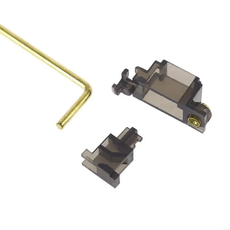 462E Transparent Black Gold Plated PCB Screw-in V2 Stabilizer for Mechanical Keyboard