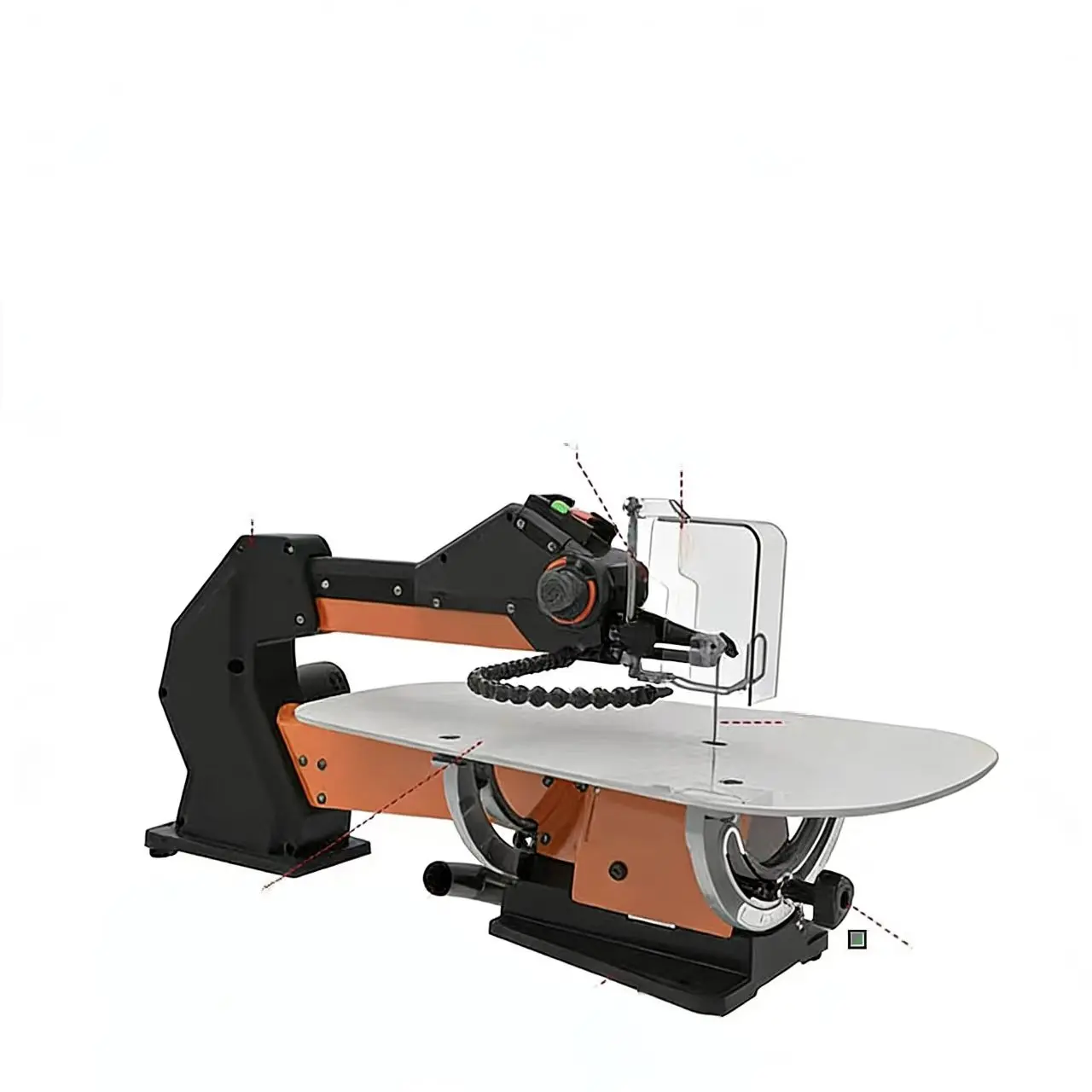 21-inch Home Desktop Large DIY Electric Woodworking Saw  Tabletop Carving Electronic Jigsaw