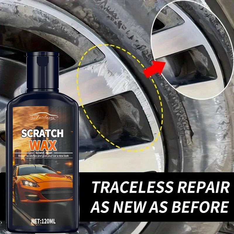 

120ml wheel repair polish, car wheel scratch repair kit, advanced wheel care wax, removes the oxide layer and restores the origi