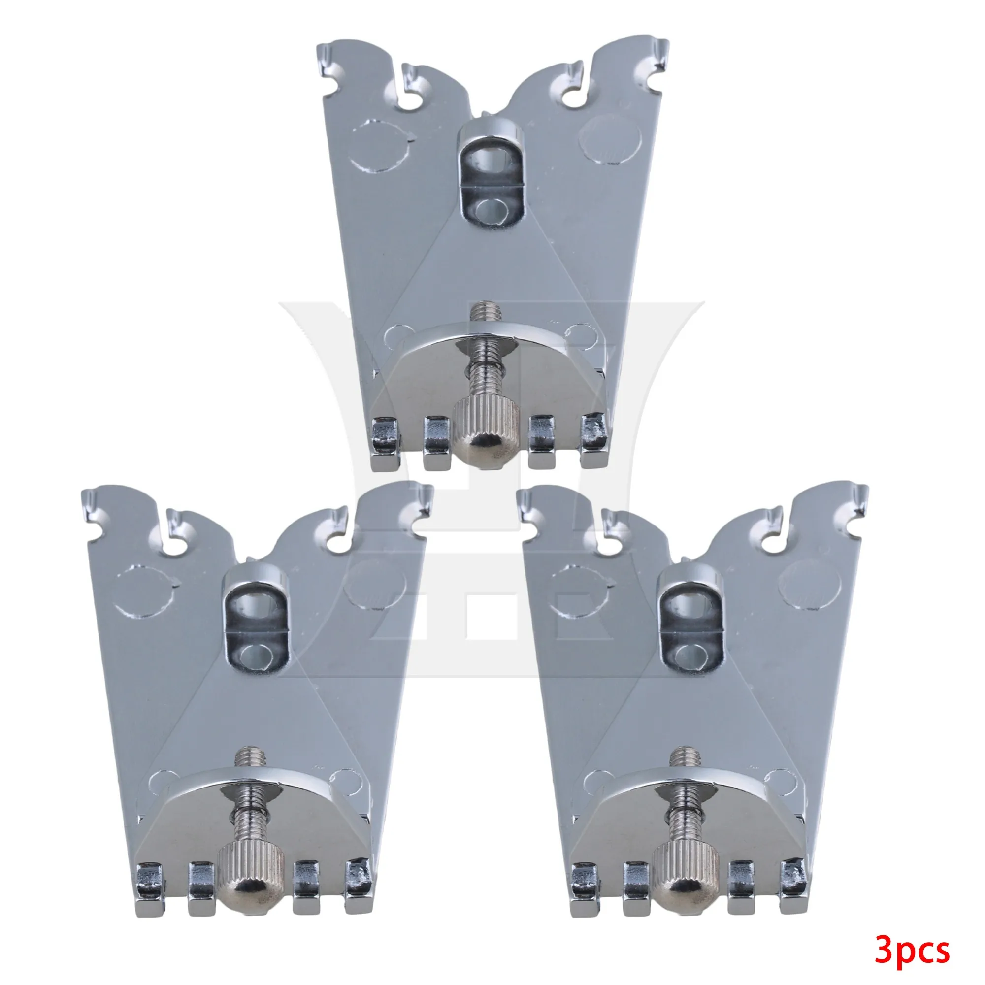 

Yibuy 1 Set Of 3 Pieces 5 String Banjo Tailpieces With Bright Tone For Holding Guitar Strings