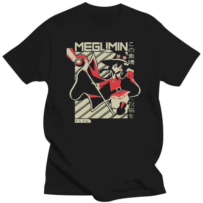 Men tshirt  Megumin   Kono Subarashii  Anime Shirt Unisex T Shirt Printed T-Shirt tees top