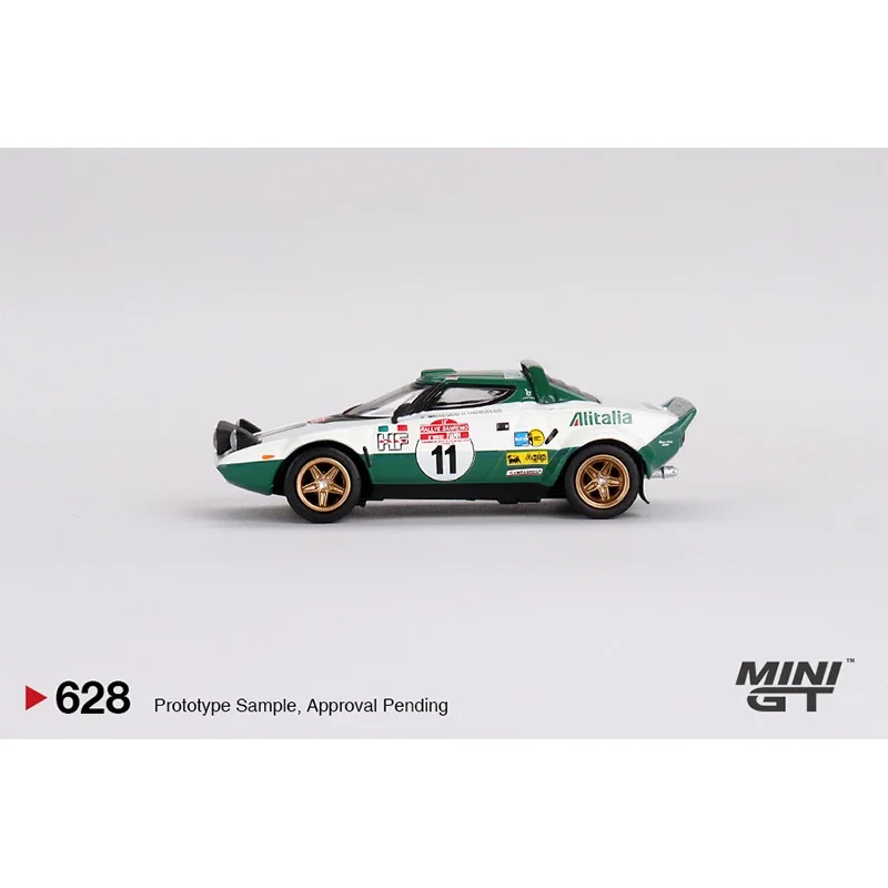 In Stock MINIGT 628 1:64 Stratos HF 1975 Rally Sanremo Winner #11 Diecast Diorama Car Model Toys