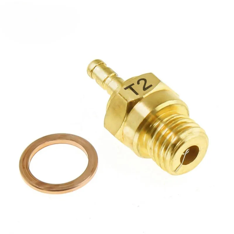 استبدال أجزاء المحرك T2 من Hot & Medium Spark Glow Plugs لنظام التشغيل # 8 لسيارة نيترو RC Trxs Redcat Himoto HPI HSP