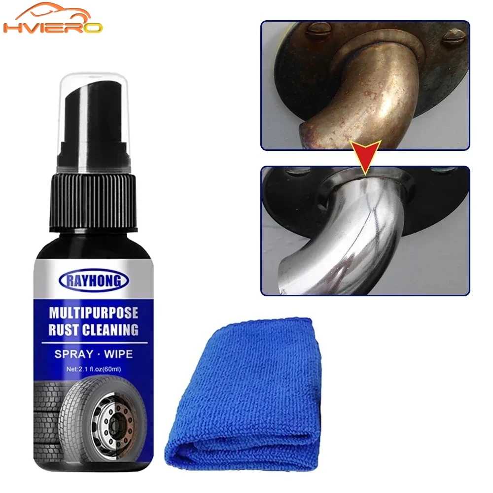Auto Wash Anti Corrosives Cleaning Automobile Removal Rust Converter Car Maintenances Removes Tire Surfaces Restorer Spray 60ML