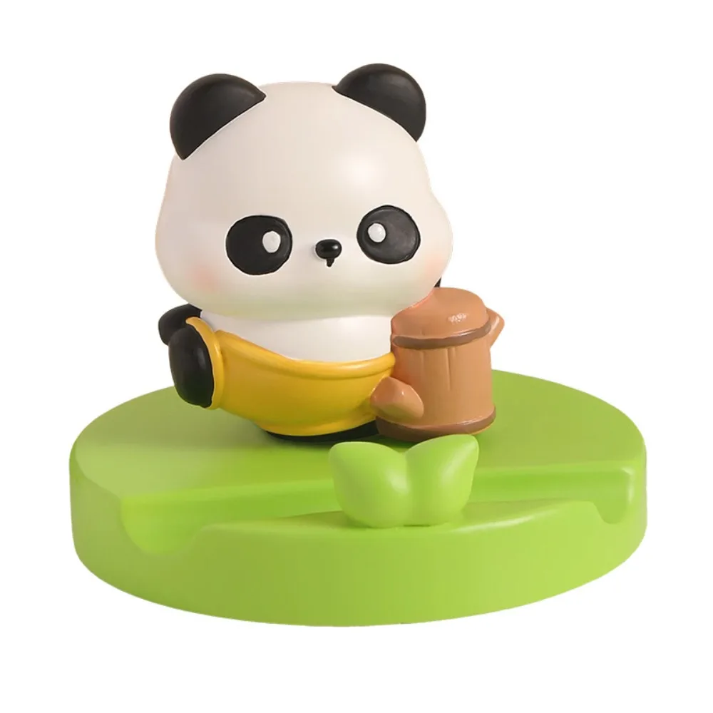 

Фигурки панды, держатель для мобильного телефона с изображением панды, мультяшная смоляная кукла, подставка для телефона, креативный милый кронштейн для мобильного телефона, декор стола