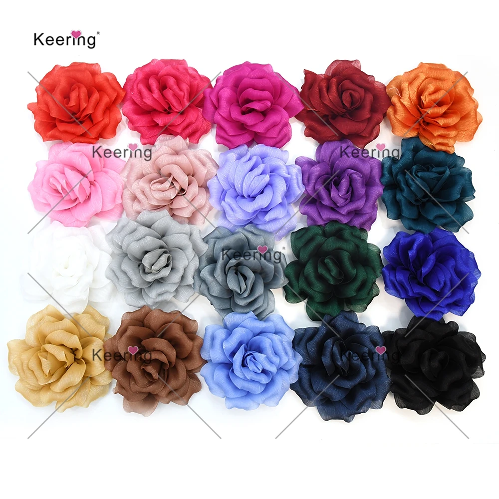

50pcs Silk Chiffon Rose Artificial Flowers For Elegant Wedding Accessory DIY WBF-232