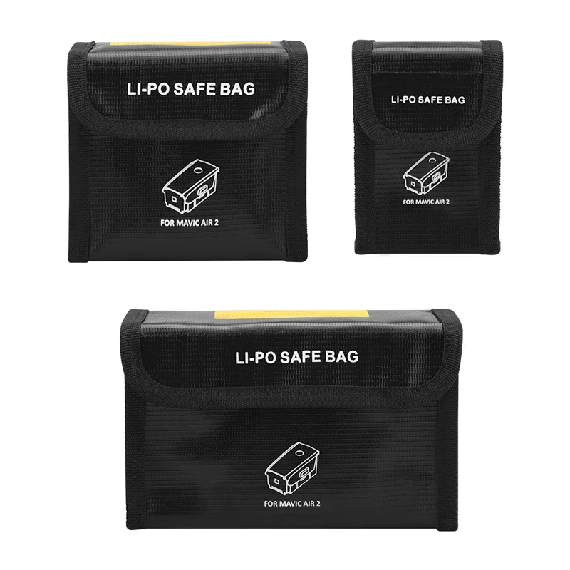 Battery Safe Storage Bag For DJI Mavic Air 2/2S Drone Battery Explosion-proof Protective Bag For Air 2/2S Battery Safe Accessory