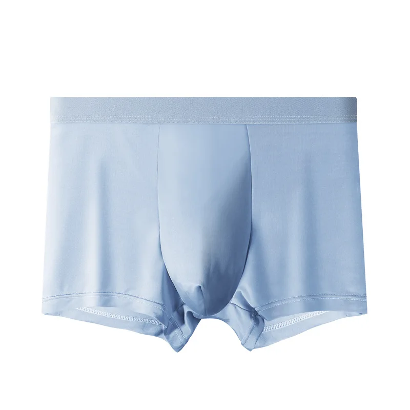 

Summer New Ice Silk Underwear Thin Sexy Breathable Quick-drying Silk Slippery Men's Boxers Boxers Wholesale Cw87980