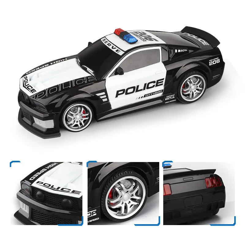 Rc Car Boys Toys 1/12 Remote Control Police Cars with Light Radio Controlled Drift Cars High Speed Children Gift Electric Model