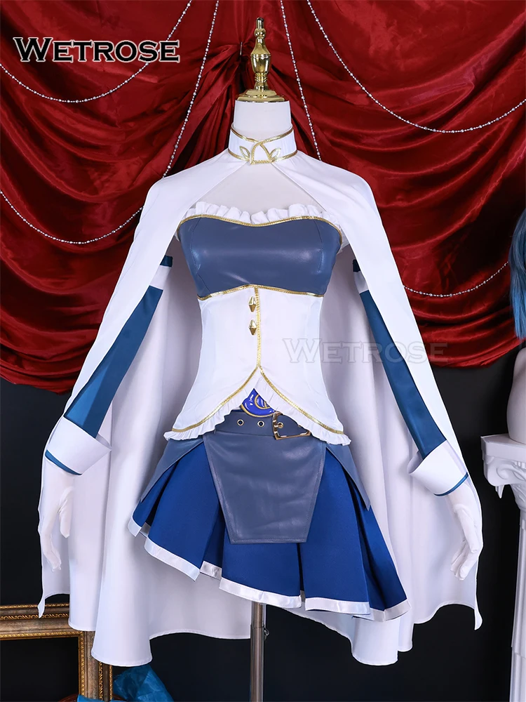 【Wetrose】Miki Sayaka Cosplay Costume Puella Magi Magic Magical Girl Magica Madoka Magic Leather Full Set Wig Halloween