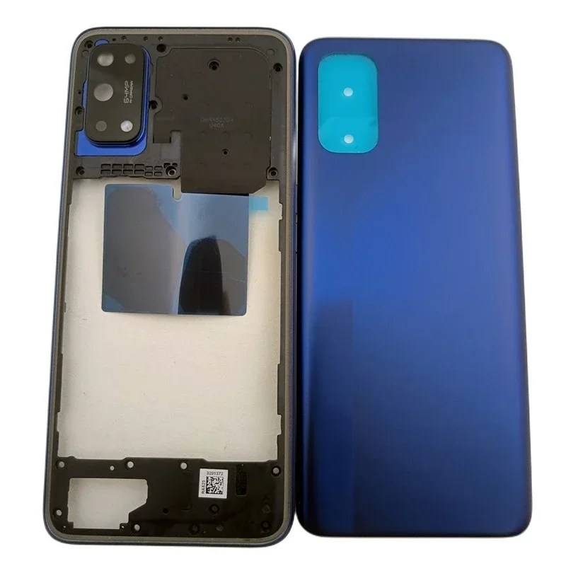 Full housing case for Oppo realme 7 Pro rmx2170 middle frame cover battery back cover rear with camera lens