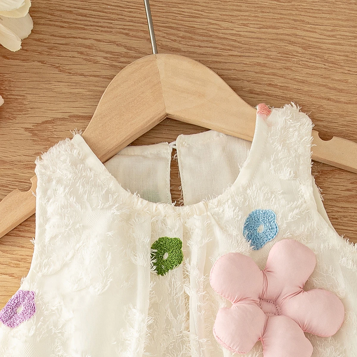 Sweet Baby Girl Dress Summer Cute Flower Sleeveless Princess Dress Daily Outdoor Wear Children's Clothing 9 Months - 4 Years 5